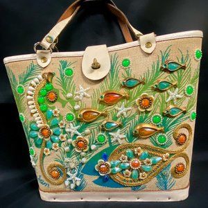 Vintage Enid Collins "Sea Garden" Tote